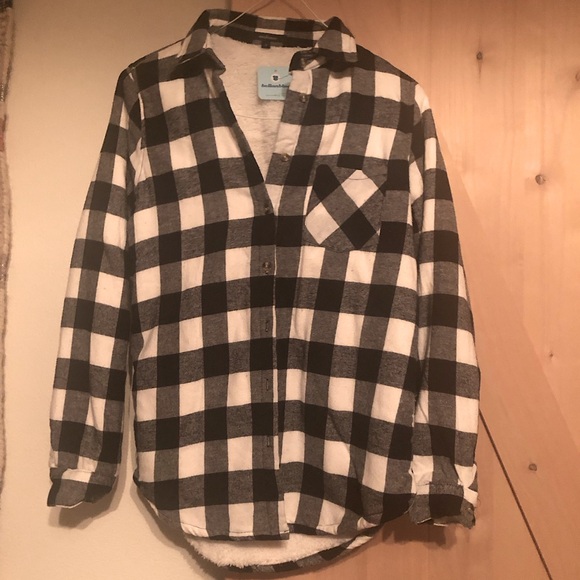 BellanBlue Tops - Bellanblue Sherpa Lined Plaid Jacket Shacket